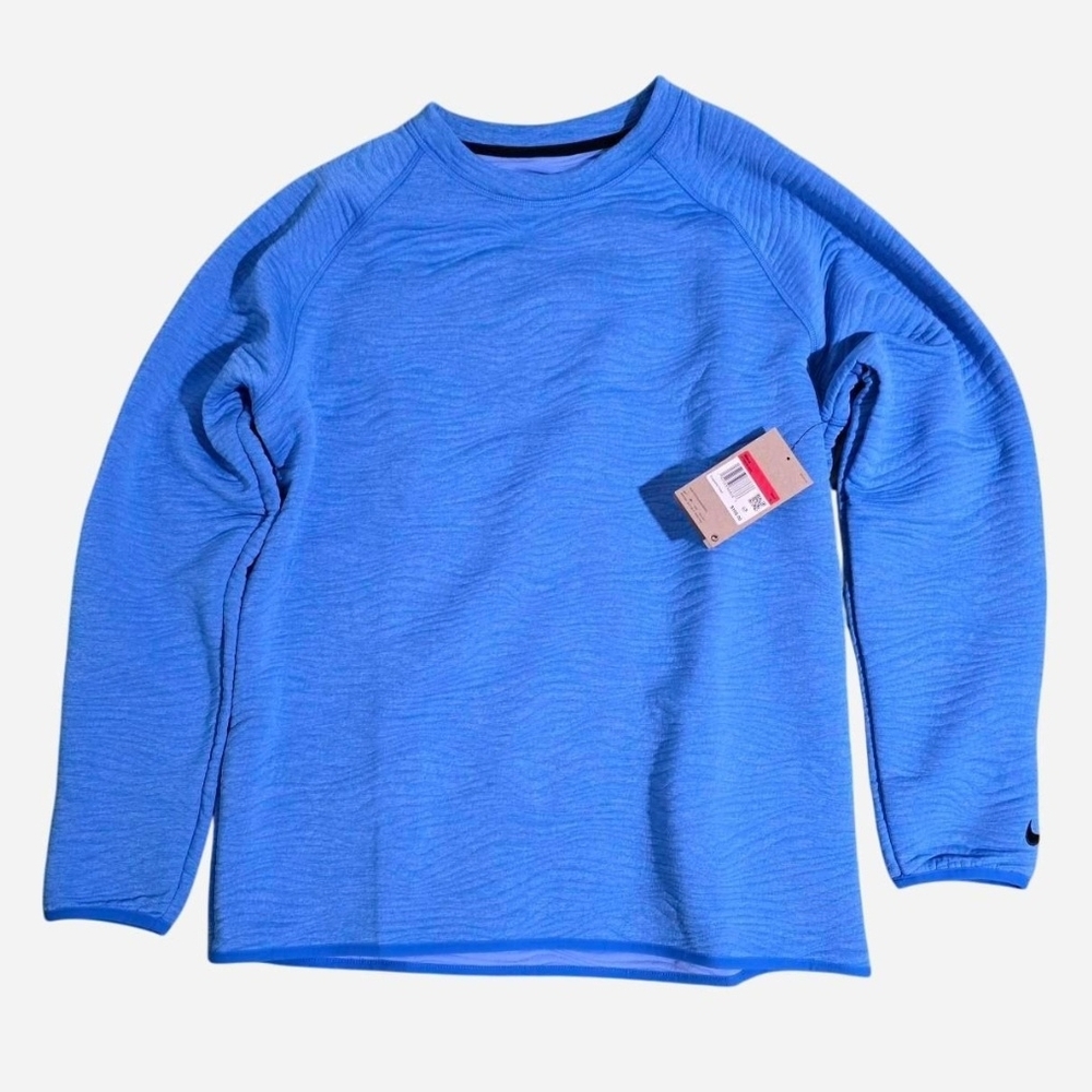 Nike Tour Dri-FIT Golf Crew Sweatshirt FD5835-435 Sky Blue Men's L NWT - Picture 4 of 9